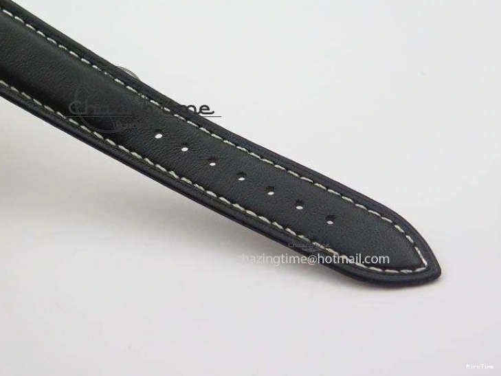 MiroTime 0114 Stylish Cellini Date YG White Stick Dial On Black Leather Strap A 3881